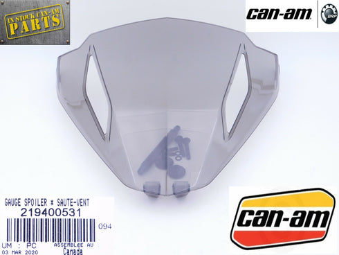 CAN-AM GAUGE SPOILER FOR SPYDER F3 F3-S GENUINE OEM NEW 219400531