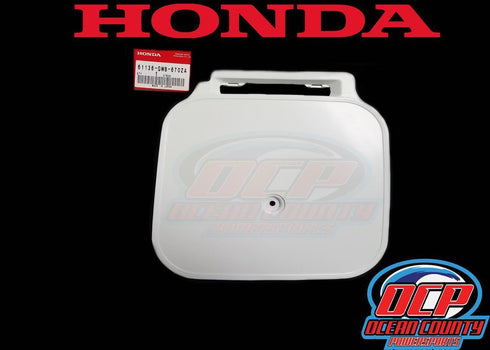 HONDA FRONT NUMBER PLATE WHITE 1988-1999 Z50R 88-99 Z 50 R  61136-GW8-670ZA