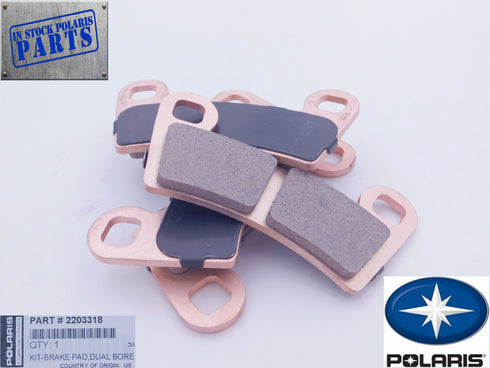 2007-2023 POLARIS GENERAL OUTLAW RANGER RZR OEM DUAL BORE BRAKE PAD SET 2203318