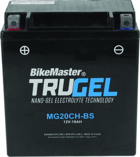 BikeMaster TruGel Battery - MG20CH-BS