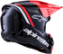 ALPINESTARS Sm3 Radium Helmet Blk/Red Fluo/White Glossy Xl - 482-00182X