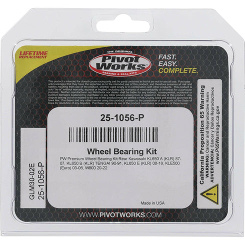 PIVOT WORKS Wheel Bearing Kit Premium - 22-51056P
