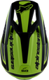 ALPINESTARS Sm3 Heat Helmet Yellow Fluo/Black Glossy 2x - 482-001212X