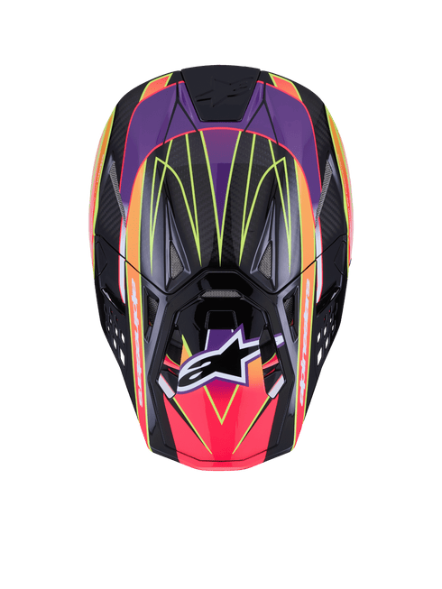 ALPINESTARS Supertech S M10 Era Helmet Pnk/Violet/Ylw Fluo Glossy Sm - 482-00185S