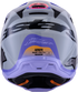 ALPINESTARS Jettson Sm3 Youth Helmet Gry/Purp/Blk Glossy Ys - 482-00194YS