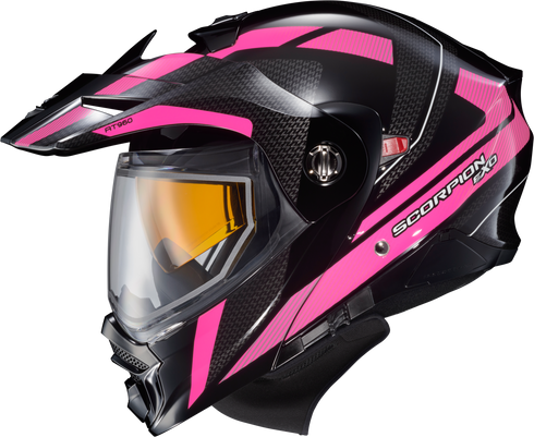 SCORPION EXO Exo At960 Cold Weather Helmet Hicks Pink Xl (Dual Pane) - 75-2371X