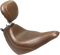 MUSTANG Wide Tripper™ Seat - with Driver's Backrest - Brown Stitch 83001