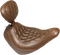 MUSTANG Seat - Wide Tripper™ Solo - with Backrest - Diamond - Brown 83040