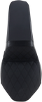 LE PERA Kickflip Seat - Diamond w/ Gripp Tape - Black - Softail '18-'23 LYX-590DMGP