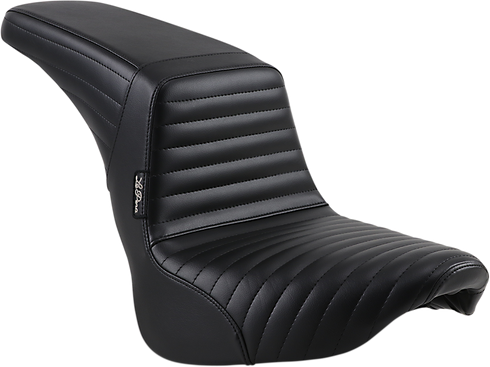 LE PERA Kickflip Seat - Pleated - Black - Softail '18-'23 LYF-590PT