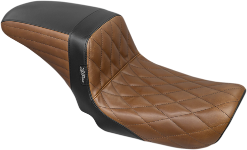 LE PERA Kickflip Seat - Diamond - Black/Brown - FXD '06-'17 LK-591DMBRNBK
