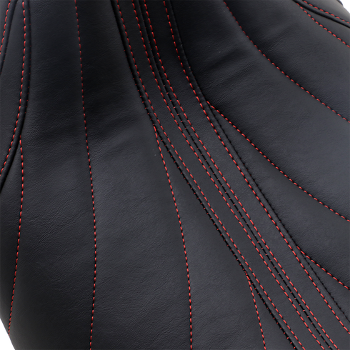 MUSTANG Revere Solo Seat - Gravity - Red Stitched - FL '08-'25 75059AB