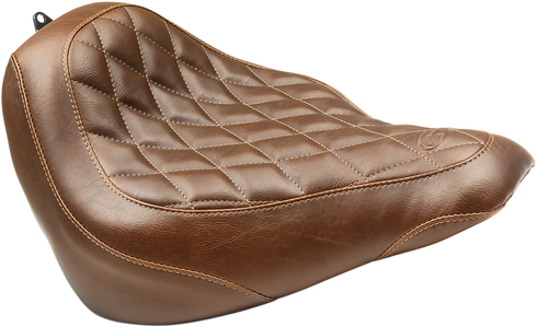 MUSTANG Seat - Wide Tripper™ Solo - without Backrest - Diamond - Brown 83053