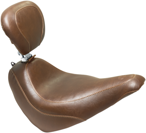 MUSTANG Wide Tripper™ Seat - with Driver's Backrest - Brown 83049
