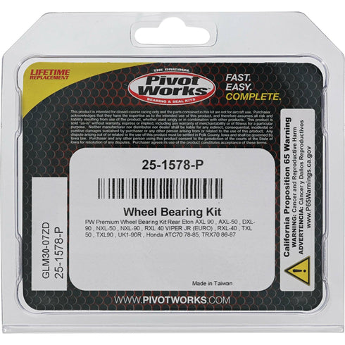 PIVOT WORKS Wheel Bearing Kit Premium - 22-51009P