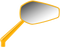 ARLEN NESS Mirror - Mini/Stocker - Side View - Hexagon - Gold - Right 13-154