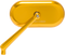 ARLEN NESS Mirror - Side View - Oval - Gold - Left 13-175