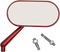 ARLEN NESS Mirror - Side View - Oval - Red - Right 13-179