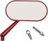 ARLEN NESS Mirror - Side View - Oval - Red - Right 13-179