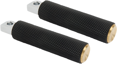 ARLEN NESS Passenger Knurled Foot Pegs - Brass - FL/FX '18-'25 07-945
