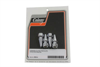 Colony Chrome Pike Nut 5/8 inch-11 Coarse Thread - 6918-1