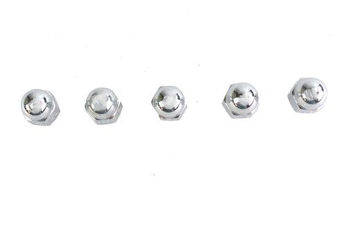 Colony Chrome Acorn Nut Fine 1/4 inch-28 Thread - 6932-5