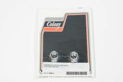 Colony Chrome Acorn Nut 7/16 inch-14 Coarse Thread - 6945-2