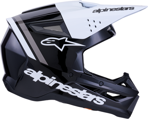 ALPINESTARS Sm3 Radium Helmet Blk/Wht/Gry Glossy Md - 482-00181M