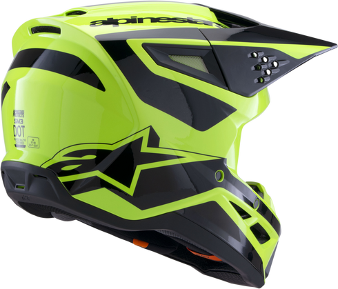 ALPINESTARS Sm3 Heat Helmet Yellow Fluo/Black Glossy Sm - 482-00121S