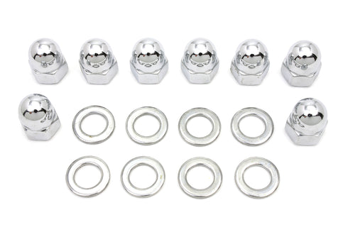 Colony Chrome Cylinder Base Acorn Nut and Washer - 7017-16