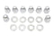 Colony Chrome Cylinder Base Acorn Nut and Washer - 7017-16