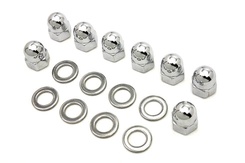 Colony Chrome Cylinder Base Acorn Nut and Washer - 7017-16