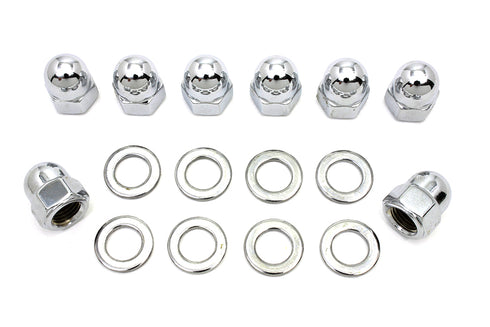 Colony Chrome Cylinder Base Acorn Nut and Washer - 7017-16
