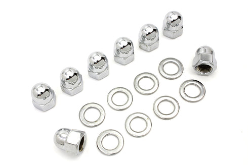 Colony Chrome Cylinder Base Acorn Nut and Washer - 7017-16