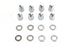 Colony Chrome Cylinder Base Acorn Nut and Washer - 7018-16