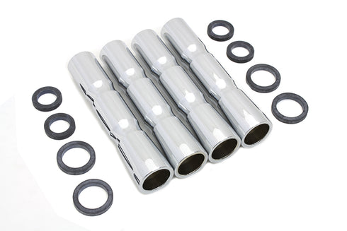 Colony Chrome Lower Pushrod Cover Set - 7135-8