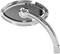ARLEN NESS Mirror - Beveled - Side View - Short - Cat Eye - Chrome - Left 13-131