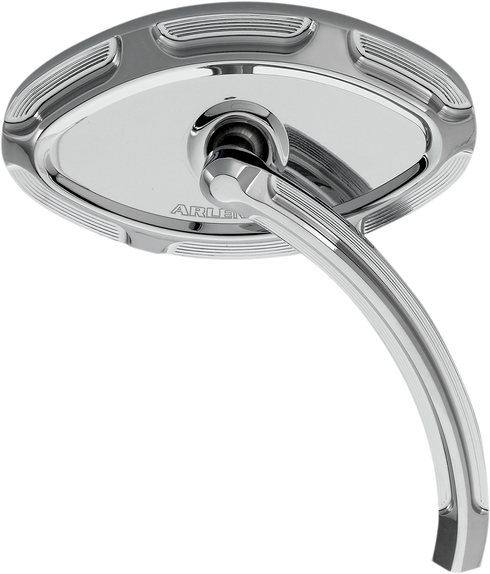 ARLEN NESS Mirror - Beveled - Side View - Short - Cat Eye - Chrome - Right 13-133