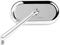 ARLEN NESS Mirror - Side View - Oval - Chrome - Left 13-171