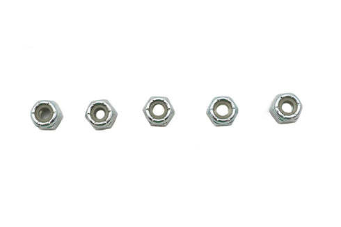 V-Twin Zinc Plated Hex Nuts 1/4 inch-20 Nyloc - 73-0000