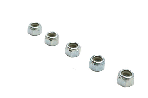 V-Twin Zinc Plated Hex Nuts 1/4 inch-20 Nyloc - 73-0000
