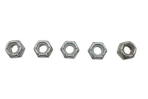 V-Twin Zinc Plated Hex Nuts 1/4 inch-28 Nyloc - 73-0001