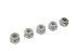 V-Twin Zinc Plated Hex Nuts 1/4 inch-28 Nyloc - 73-0001
