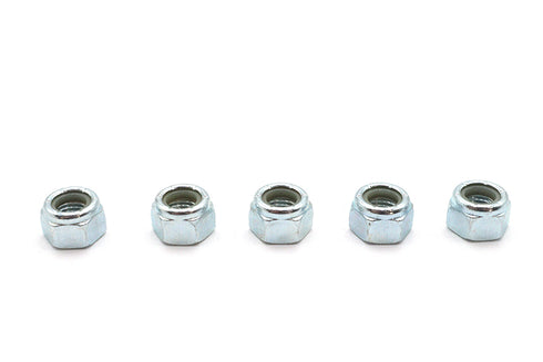 V-Twin Zinc Plated Hex Nuts 5/16 inch-24 Nyloc - 73-0003