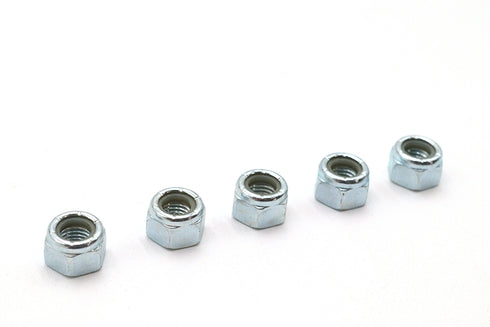 V-Twin Zinc Plated Hex Nuts 5/16 inch-24 Nyloc - 73-0003
