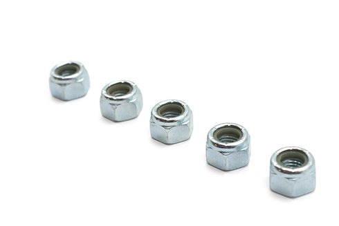 V-Twin Zinc Plated Hex Nuts 5/16 inch-24 Nyloc - 73-0003