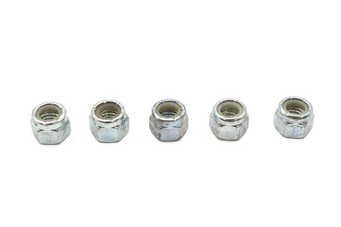 V-Twin Zinc Plated Hex Nuts 3/8 inch-16 Nyloc - 73-0004