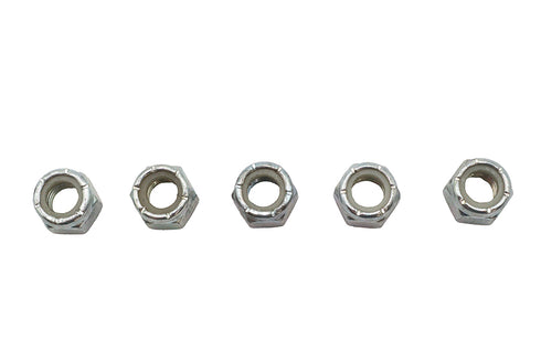 V-Twin Zinc Plated Hex Nuts 3/8 inch-16 Nyloc - 73-0004