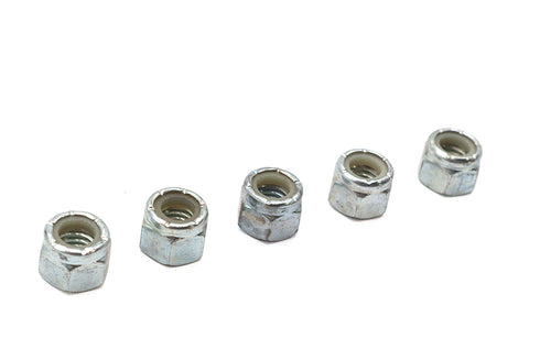 V-Twin Zinc Plated Hex Nuts 3/8 inch-16 Nyloc - 73-0004