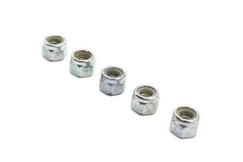 V-Twin Zinc Plated Hex Nuts 3/8 inch-16 Nyloc - 73-0004